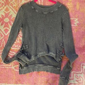 Free People side tie top